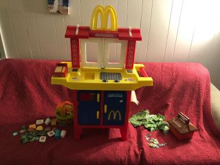 Vintage Mcdonalds Playset With Food And Accessories,  Cash Register