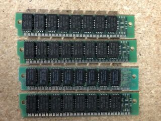 4 - 256k 30 - Pin Simm Memory Module From Vintage Mac - Good