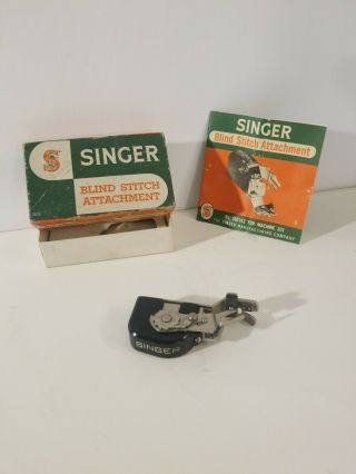 Vintage Singer Blind Stitch Attachment For 301 160742 Singer Sewing Machine.