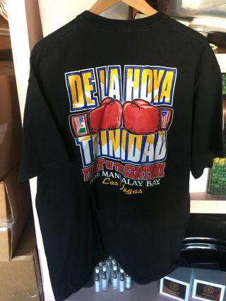 Vintage Oscar De La Hoya Vs Trinidad T Shirt Fight Of Millennium Vegas 99 Sz Xl