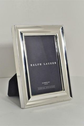 Vintage Ralph Lauren Silverplate Picture Frame For 4x6 Photo
