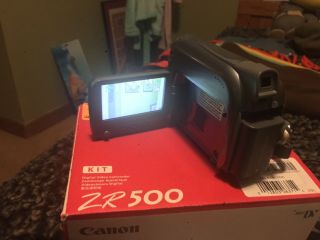 Vintage Canon ZR500 Digital Video Camcorder Kit Box And More 2