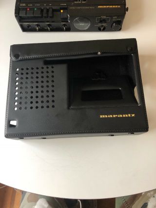 Vintage Marantz PMD201 Portable Dual Power Cassette Recorder With Case 7