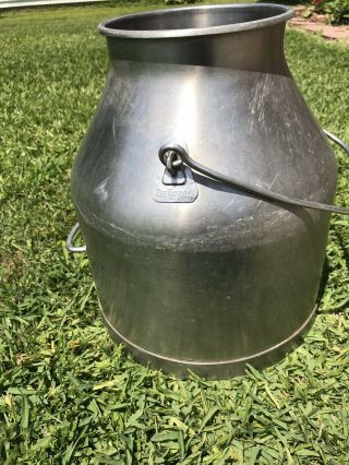 Vtg Stainless Steel Delaval Milk Can Bucket 5 Gallon Pail Farm Dairy 4228 2
