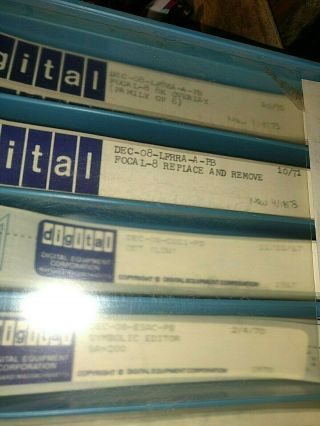 8 dec pdp - 8 computer paper tape programs foca L - 8 teletype, 2
