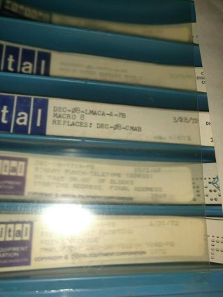 8 dec pdp - 8 computer paper tape programs foca L - 8 teletype, 4