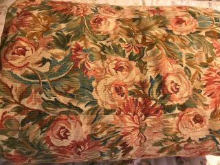 Vintage Ralph Lauren Great Barrington Tapestry King Comforter Floral Flaw