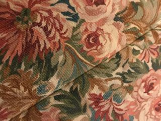 Vintage Ralph Lauren Great Barrington Tapestry King Comforter Floral Flaw 2