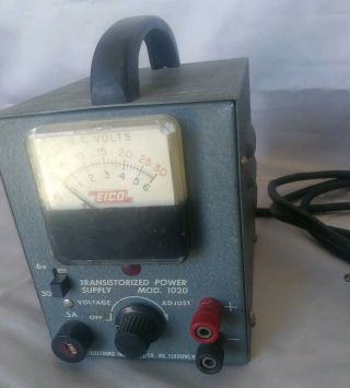 Vintage Eico Model 1020 Power Supply – 6 - 30 Volts Variable