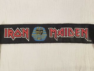 Vintage 1984 Iron Maiden Powerslave Headband Scarf Bandana Banner Tapestry