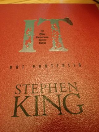 Stephen King It 25th Anniversary Portfolio 277 No Flaws Cemetery Dance