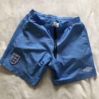 Vtg England Away Blue Umbro Football Soccer Shorts Size Medium M Mens Vgc