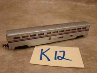 K12b Vintage N Scale Train Passenger Car Amtrak Superliner Coach Baggage