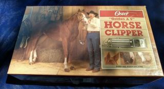 Vintage Oster Golden A5 Horse Clipper Set; Model A5 - 34; Boxed