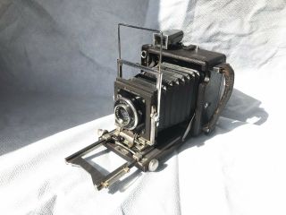 Busch Pressman 2 1/4 X 3 1/4 Camera W Wollensak Raptar Lens -
