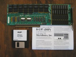 Commodore Amiga " 8 - Up Memory Card " By Microbotics,  Rev 2 With 4mb Of Fast Ram