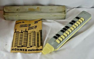 Vintage Hohner Melodica Student Harmonica W/ Case & Mouthpiece German