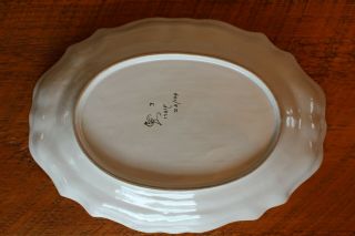 VINTAGE CANTAGALLI FAIENCE ITALY SMALL OVAL PLATTER (9 - 3/4 
