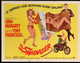 Sexy Ann - Margret The Swinger Vintage 1966 Half Sheet Movie Poster