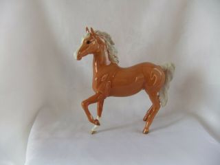 Vintage Beswick Palomino Horse No.  1261 1st Version By Arthur Gredington Ear A/f