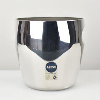 Vtg Alessi Alfa Ice Bucket Design Carlo Mazzeri & Luigi Massoni Stainless Steel