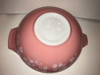 Vintage Pyrex 444 Pink Gooseberry Cinderella Mixing Bowl 4 Quart