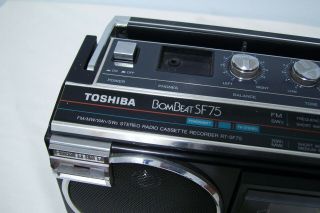 Toshiba Rt - Sf75 Bombeat Stereo Cassette Recorder Boombox