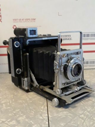 Graflex Speed Graphic 2x3 Cameraw/ Ektar101mm F4.  5 Lens,  23 " Graphic120 Film