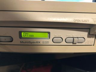 NEC Multispin 6Xe External SCSI CD - ROM Reader CDR - 602,  4 CD Caddies 2