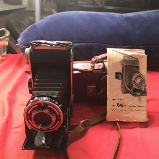 Vintage Franka Rolfix Two - Size Camera W/ Schneider - Kreuznach 1:4.  5/105 C Lens