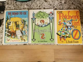 Wizard of Oz,  L Frank Baum,  Full Set of 14,  White Cover Edition,  Reilly & Lee Co 6