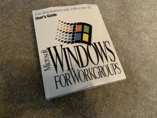 Microsoft Windows For Workgroups V3.  11 3.  5 Floppy Complete Set