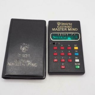 Vintage Invicta Handheld Electronic Master Mind Game 1977