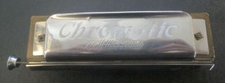 Vintage Chromatic Koch Harmonica Key Of G Made In Germany 10 Hole