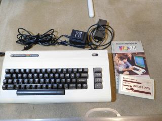 Commodore Vic - 20 Computer W/ Power Cord,  Rf Modulator,  Game,  Book - Great