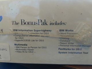 IBM OS/2 Warp Connect Version 3 Bonus Pak UIC 44722403 5