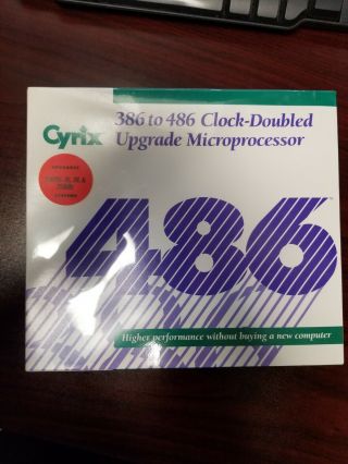Cyrix 386 To 486 Upgrade Processor