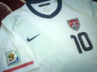 Jersey US Landon Donovan nike USA 2010 world cup fifa shirt XL soccer USMNT vtg 2