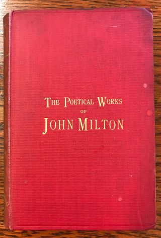 The Poetical Of John Milton 1893 George Routledge Ed H/c Book