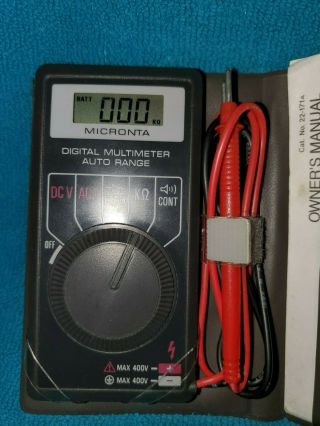 Vintage Micronta LCD Digital Autoranging Pocket Multimeter 22 - 171A 2