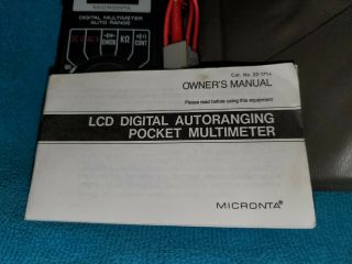 Vintage Micronta LCD Digital Autoranging Pocket Multimeter 22 - 171A 4