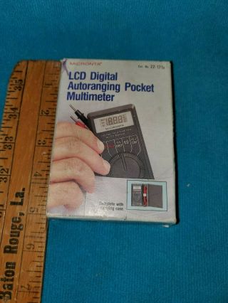 Vintage Micronta LCD Digital Autoranging Pocket Multimeter 22 - 171A 7
