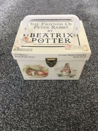 Beatrix Potter 1989 Peter Rabbit Book Box Set 13 - 23 Vintage Collectable Classic