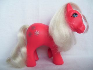 Vintage Mlp G1 My Little Pony Snowflake Made In Spain? Spanish?