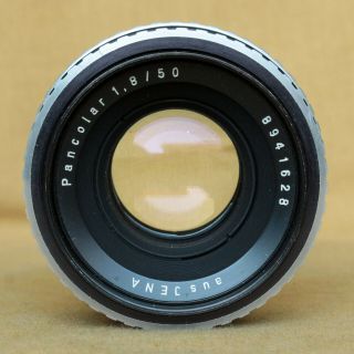 Pancolar 50/1.  8 50mm electric Carl Zeiss lens Praktica M42 CLA ZEBRA 2