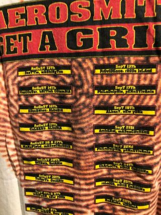 Vintage 1994 Aerosmith Get A Grip World Tour Men ' s Large T - shirt Concert 90 ' s 2