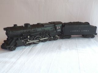 Vintage Lionel 675 2 - 6 - 4 Locomotive Train Engine 671w Tender