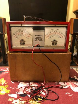 Vintage Tach - N - Dwell Automatic Direct Reading Machine