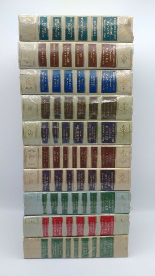 10 Vintage Readers Digest Condensed Books 1950s - 1960s With Patterned Covers