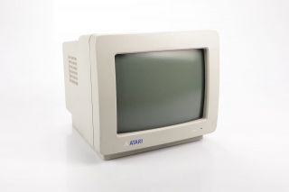 1991 Atari SM124 Computer Monitor Screen Display & 2 STM1 Mouse 15028 2